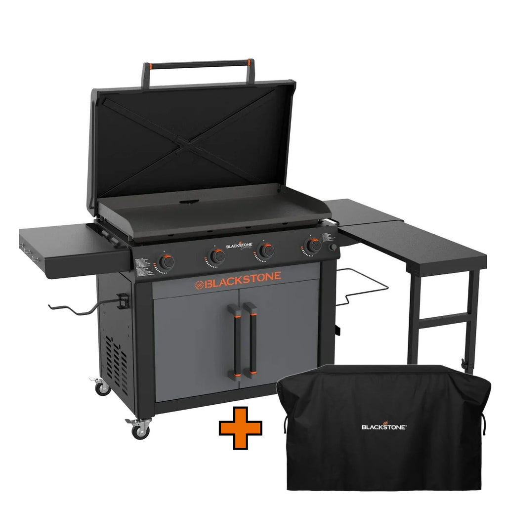 Grătar tip plită pe gaz Blackstone 36” Culinary, cu capac și dulap de depozitare + Husa