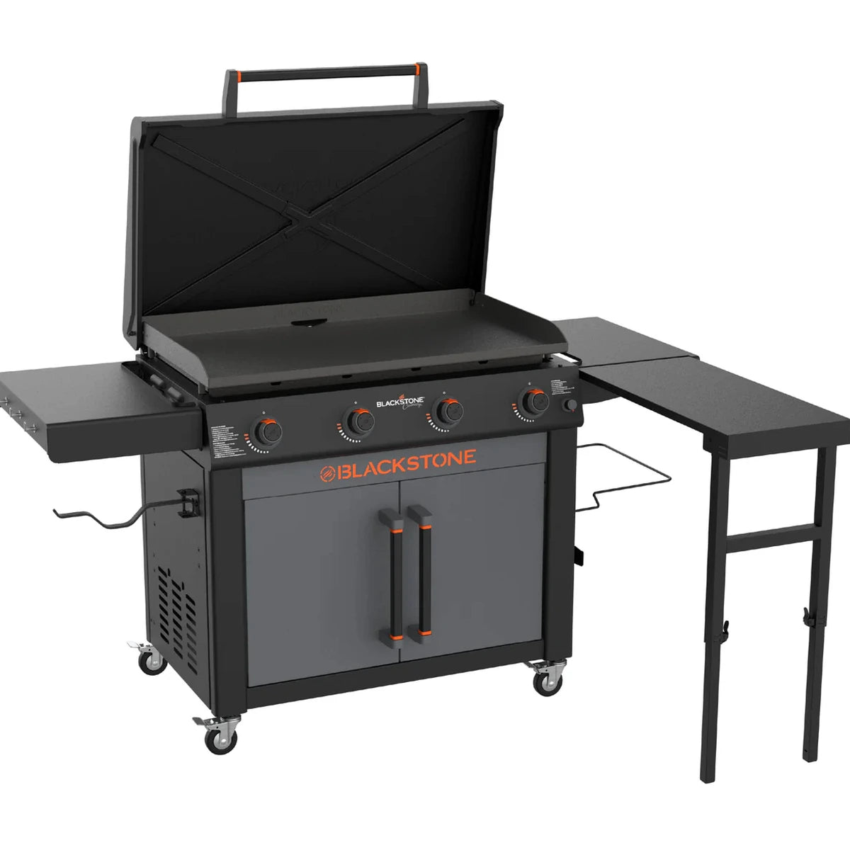Grătar tip plită pe gaz Blackstone 36” Culinary, cu capac și dulap de depozitare