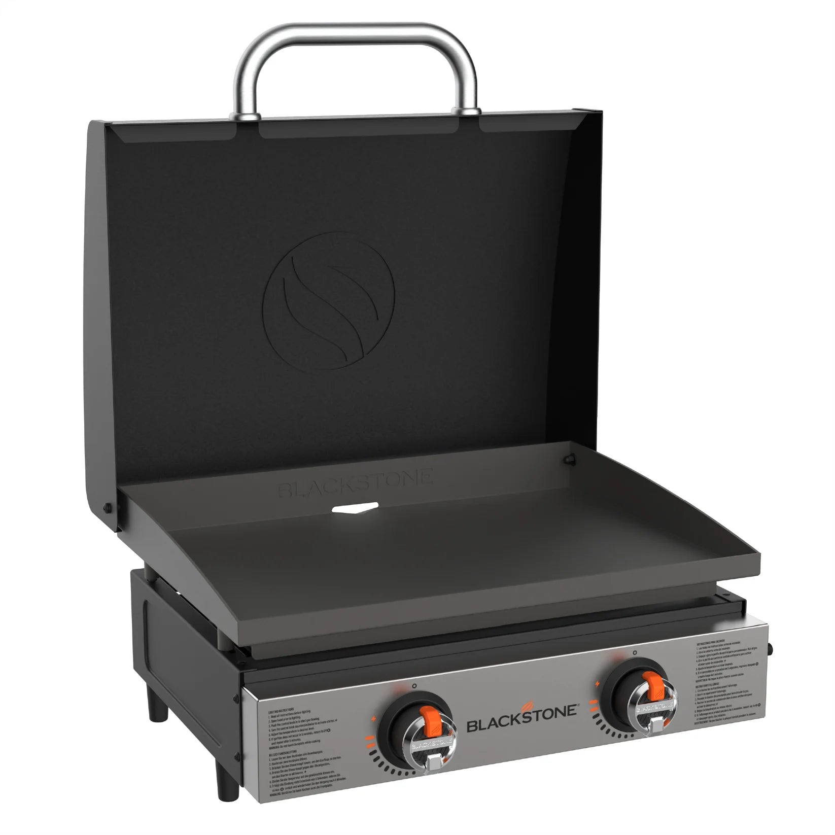 Grătar tip plită pe gaz Blackstone 22”, cu capac