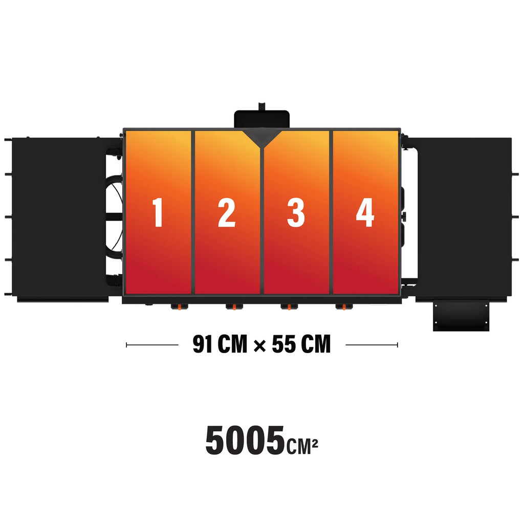 Grătar tip plită pe gaz Blackstone 36” Omnivore, cu capac